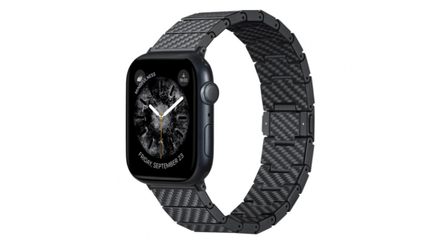 Ремешок Pitaka Carbon Fiber для Apple Watch 49/46/45/44/42/41/40мм Black (Черный)