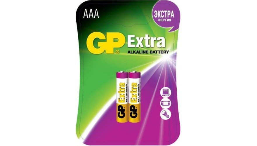 Батарейка GP Extra Alkaline AAA (2шт)