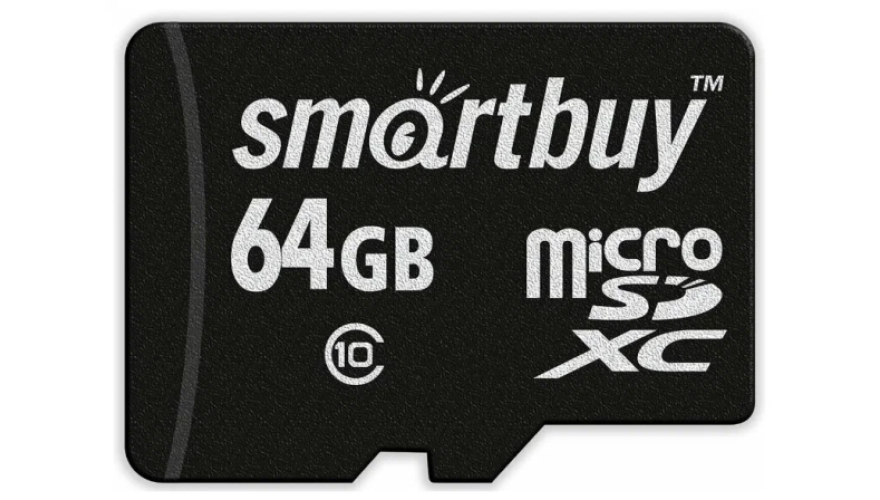 Карта памяти Micro SD Smartbuy 64GB Class10 20MB/s (SB64GBSDCL10-00LE)
