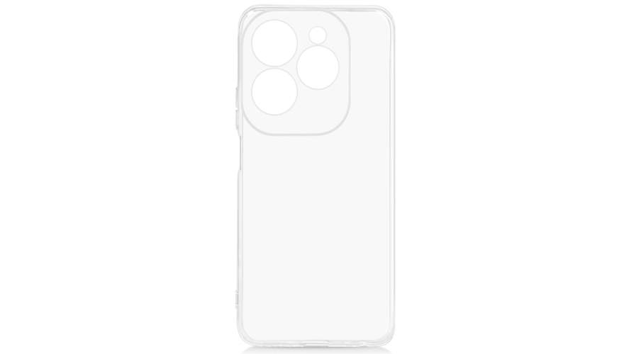 Чехол-накладка силикон для Infinix Hot 40i Прозрачный