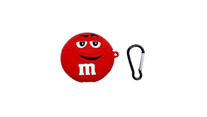 Силиконовый чехол для Apple AirPods (M&Ms Красный)