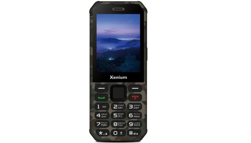Мобильный телефон Xenium X300 Green Camouflage (Зеленый-Камуфляж)