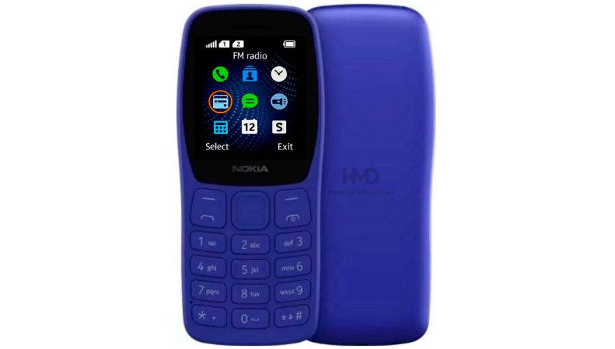 Мобильный телефон Nokia HMD 105 (2025) TA-1459 Blue (Синий)