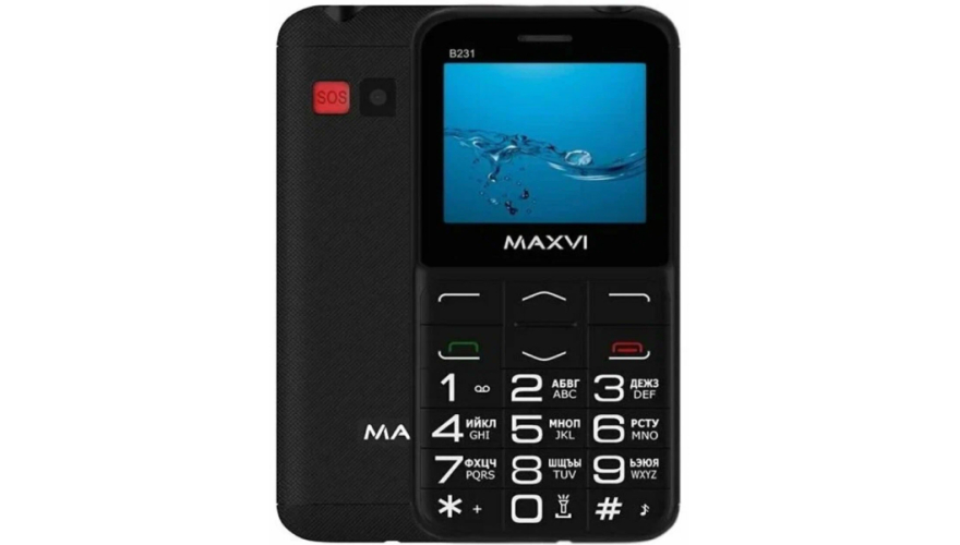 Мобильный телефон MAXVI B231 Black (Черный)