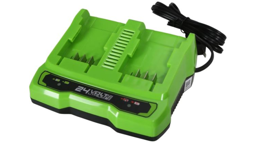 Зарядное устройство на два слота Greenworks G24X2UC2 24В 2Ач (2931907)
