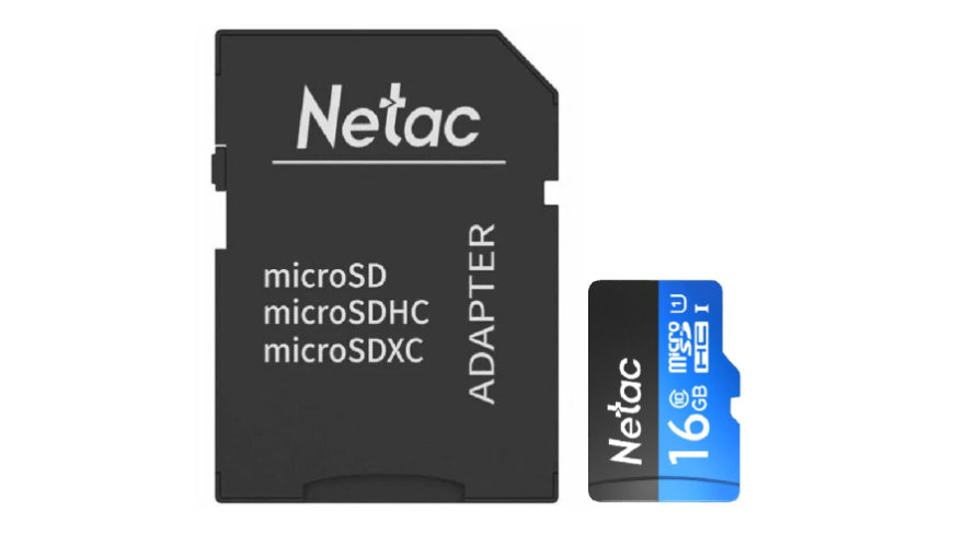 Карта памяти Netac P500 Standard 16GB Class10 90MB/s (NT02P500STN-016G-R) + SD adapter