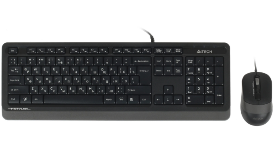 Проводная клавиатура + мышь A4Tech Fstyler F1010 Черный