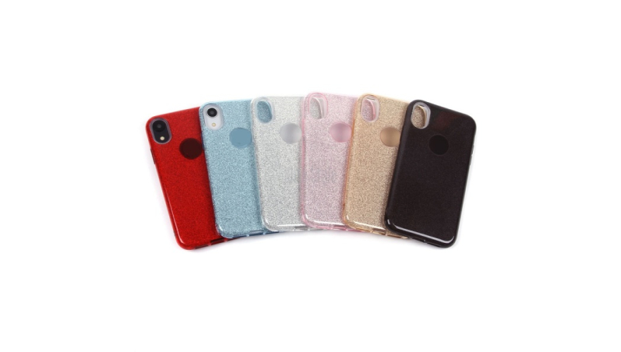 Чехол-накладка силикон для iPhone XR пудра фиолетовая