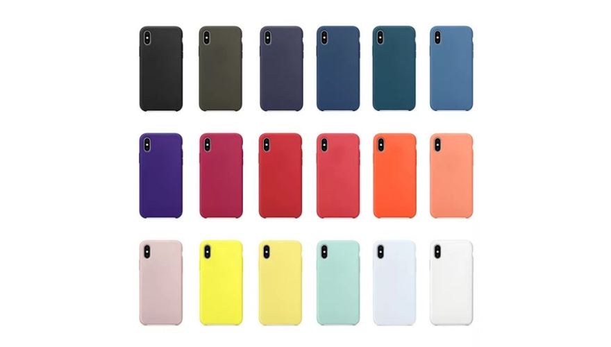 Чехол-накладка силикон Silicone Case для iPhone Xs Max Black