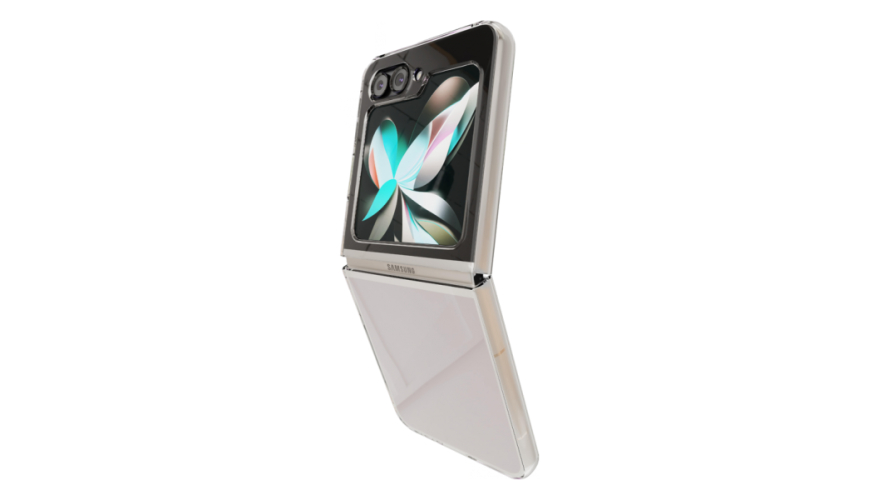Чехол-накладка пластик для Samsung Galaxy Z Flip5 Прозрачный