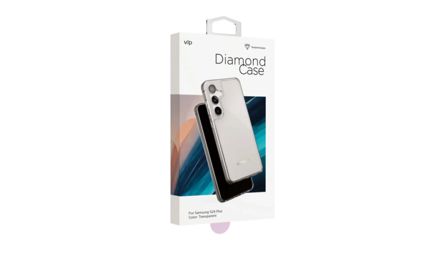 Накладка силикон VLP Diamond Case для Samsung Galaxy S24 Plus Прозрачный