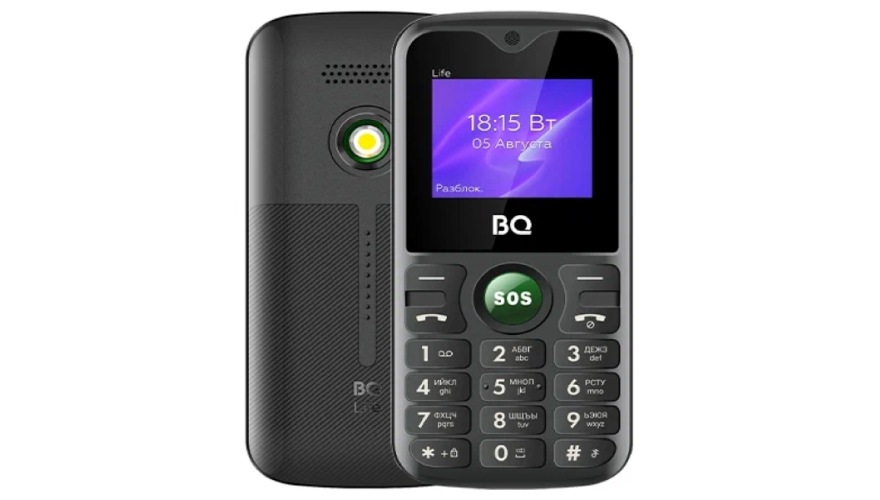 Мобильный телефон BQ 1853 Life Black-Green (Черный-Зеленый)