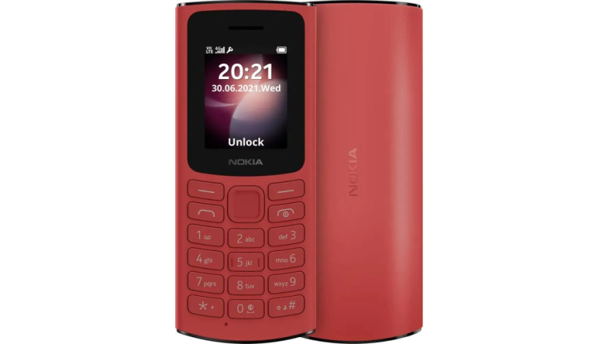 Мобильный телефон Nokia 105 (2024) TA-1557DS Terracotta Red (Красный)