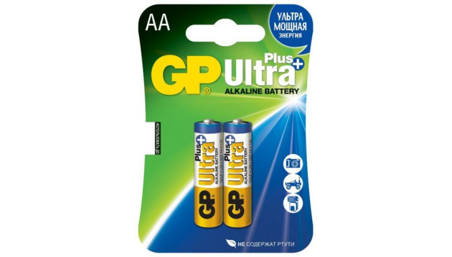 Батарейки GP Ultra Plus Alkaline AA (2шт)