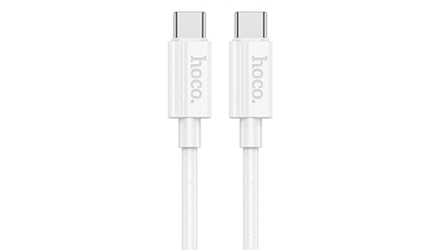 Кабель Hoco X107 Type-C - Type-C 60W 1м White
