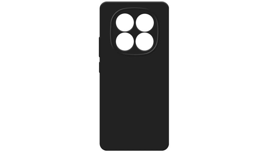 Чехол-накладка силикон для Xiaomi Redmi Note 14 Pro Черный