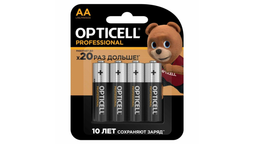Батарейка Opticell Professional AA LR06/MN1500 (4шт)