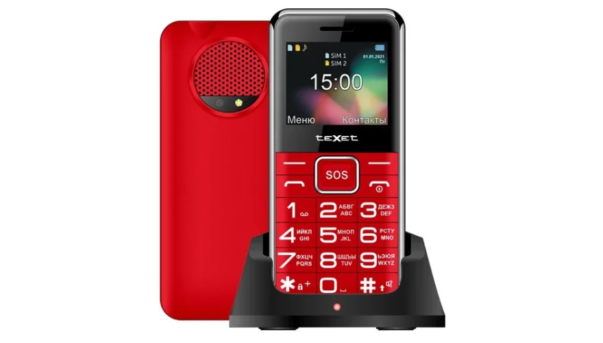 Телефон Texet TM-B319 Dual Sim Red